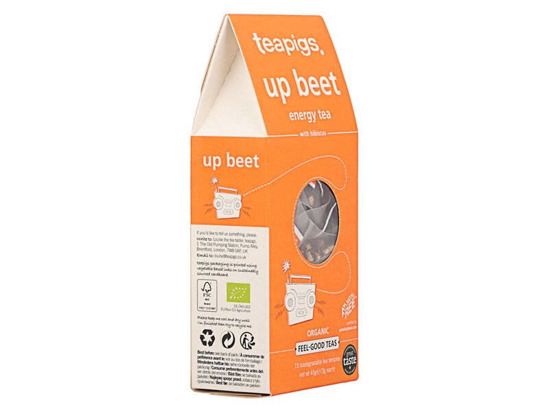 Teapigs Up Beet Bio Energy Tea 15db filter 45g