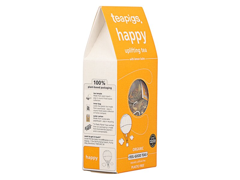 Teapigs Happy Bio Uplifting Tea with lemon balm 15db filter 37,5g