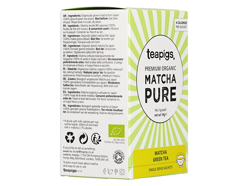 Teapigs Matcha Organic Green Tea 14g
