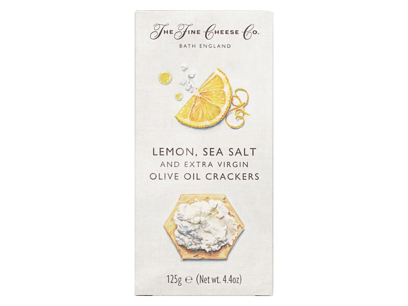 Fine Cheese Lemon, Sea Salt and EVOO Crackers 125g