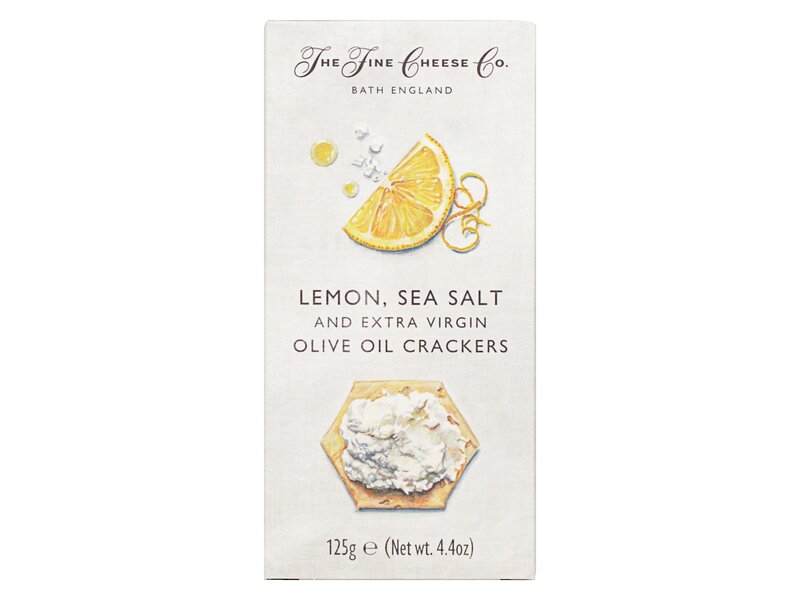 Fine Cheese Lemon, Sea Salt and EVOO Crackers 125g