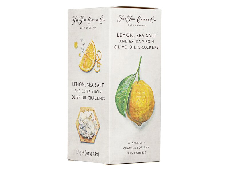Fine Cheese Lemon, Sea Salt and EVOO Crackers 125g