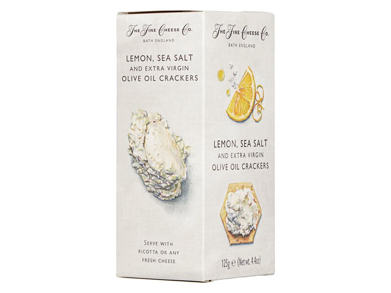 Fine Cheese Lemon, Sea Salt and EVOO Crackers 125g