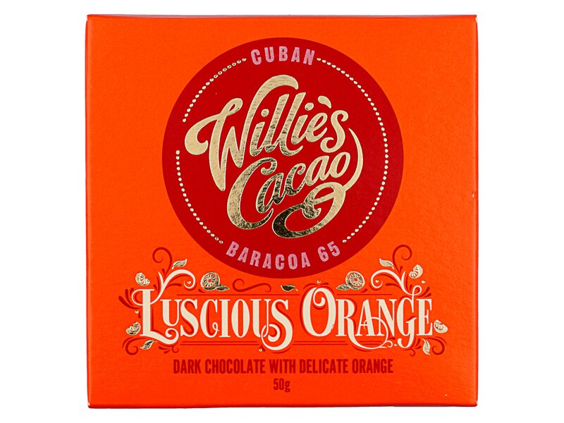 Willie's Luscious Orange dark choc. 50g