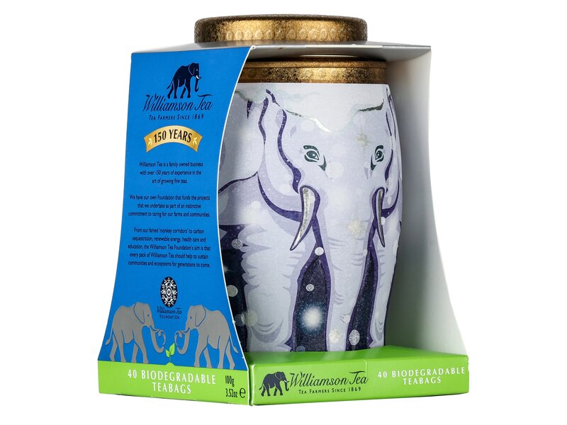 Williamson Tea Snow Globe Earl Grey elefánt 100g