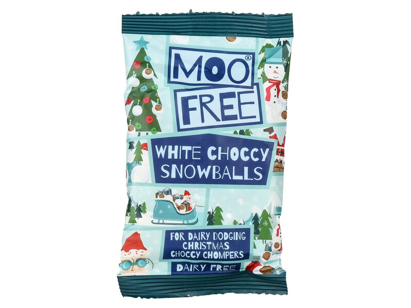 Moo Free White Choccy Snowballs 35g