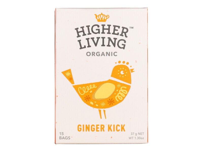 Higher living Bio gyömbéres tea (15 filter) 37g