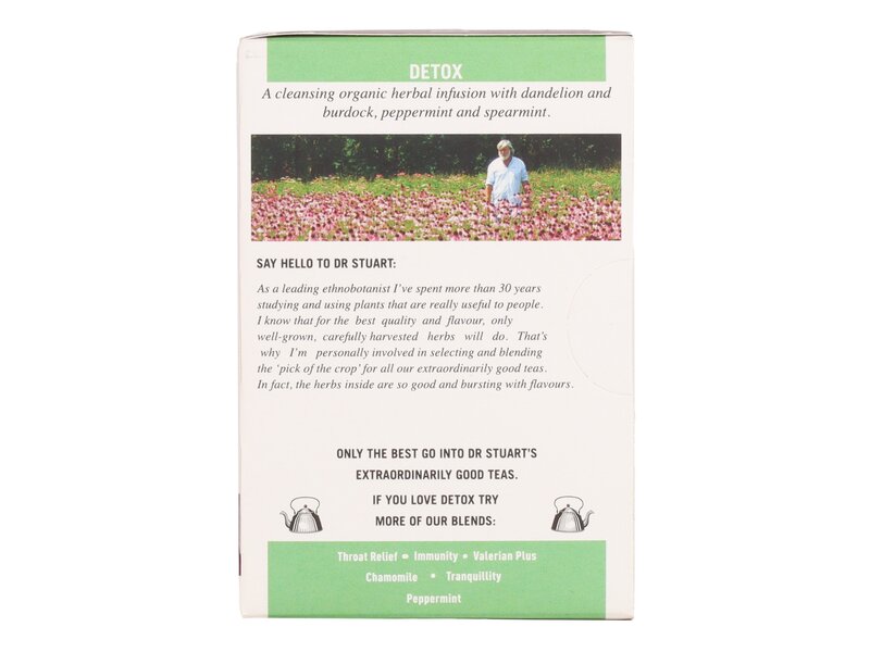 Dr Stuart's Organic Caffeine Free Detox tea 15 filter 26g