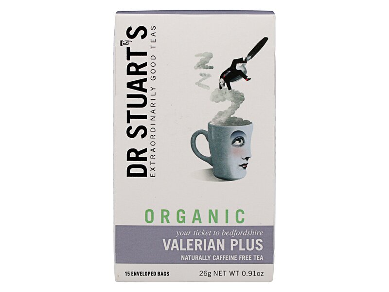 Dr Stuart's Organic Caffeine Free Valerian Plus Tea 15 filter 26g