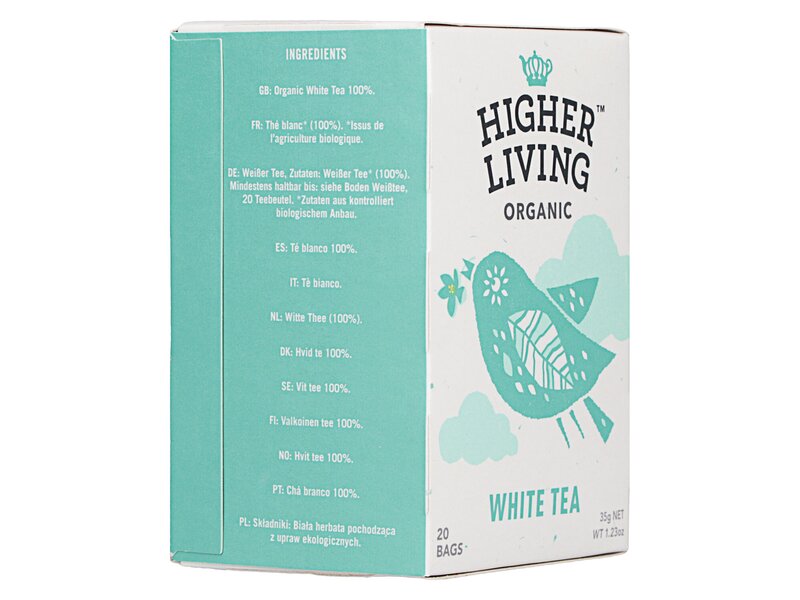 Higher Living Organic White Tea 20 filter 35g