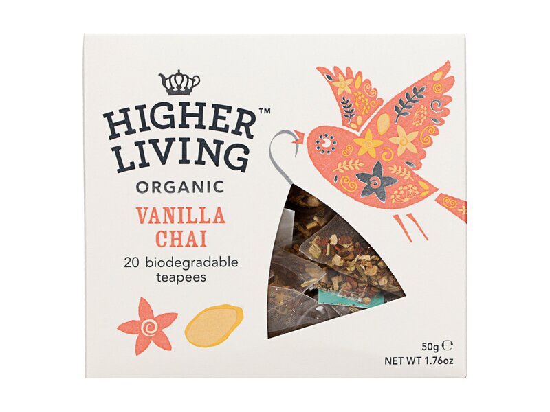 Higher Living Organic Vanilla Chai 20 filter 50g
