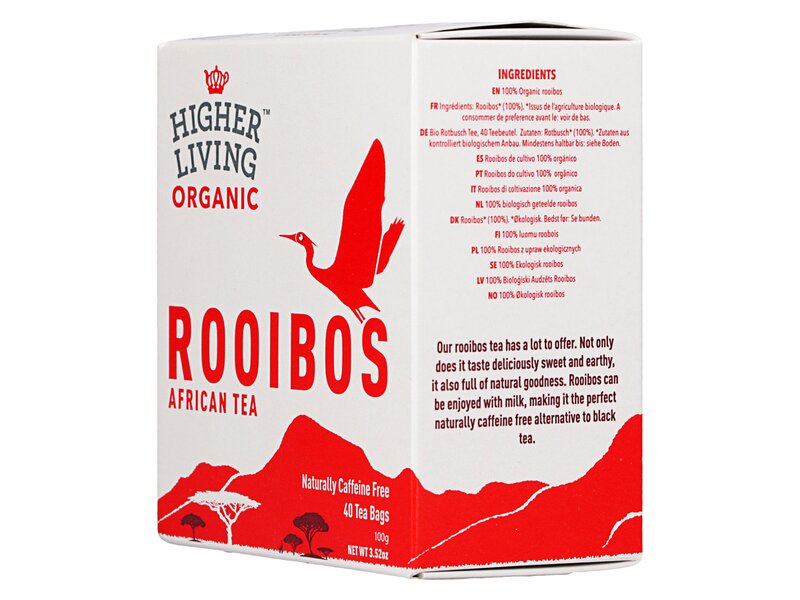 Higher Living Organic Rooibos Tea 40 filter 100g