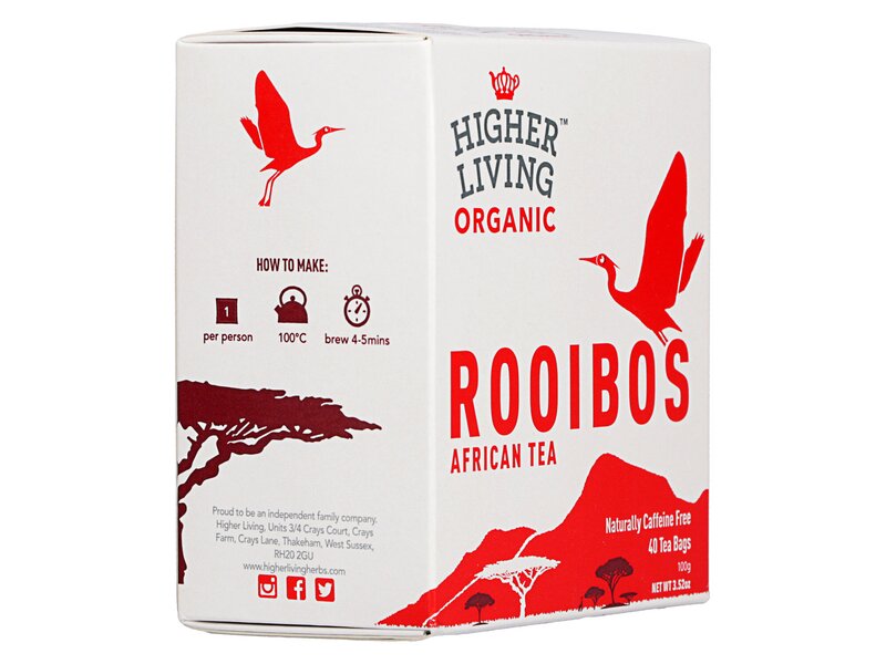 Higher Living Organic Rooibos Tea 40 filter 100g