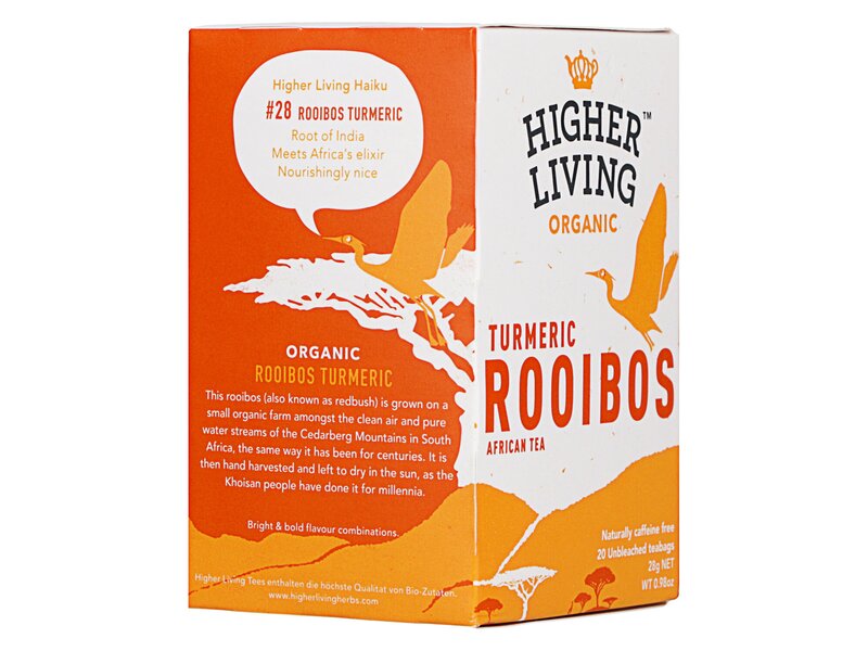 Higher Living Organic Rooibos Kurkuma 20 filter 40g
