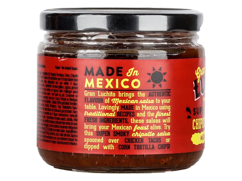 Gran Luchito Füstös Chipotle Salsa Szósz 300g