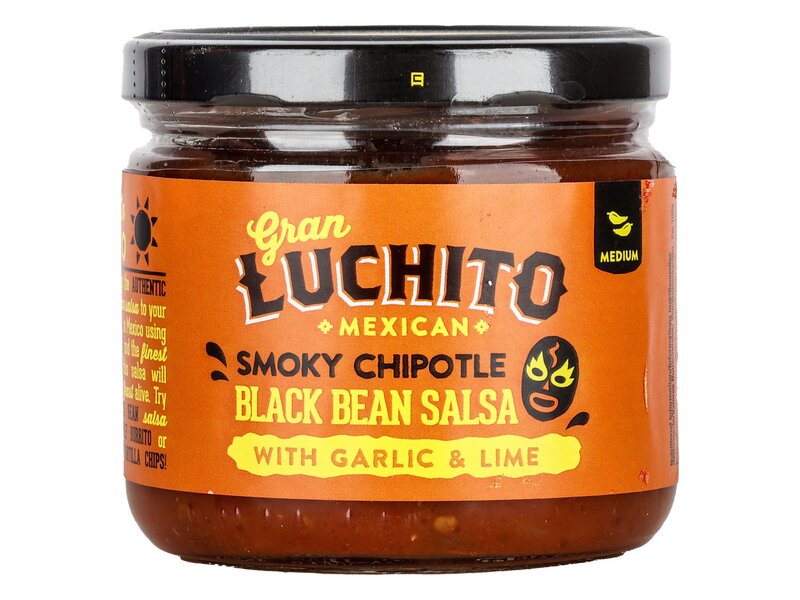 Gran Luchito Feketebabos salsa fokhagymával a lime-mal 300g