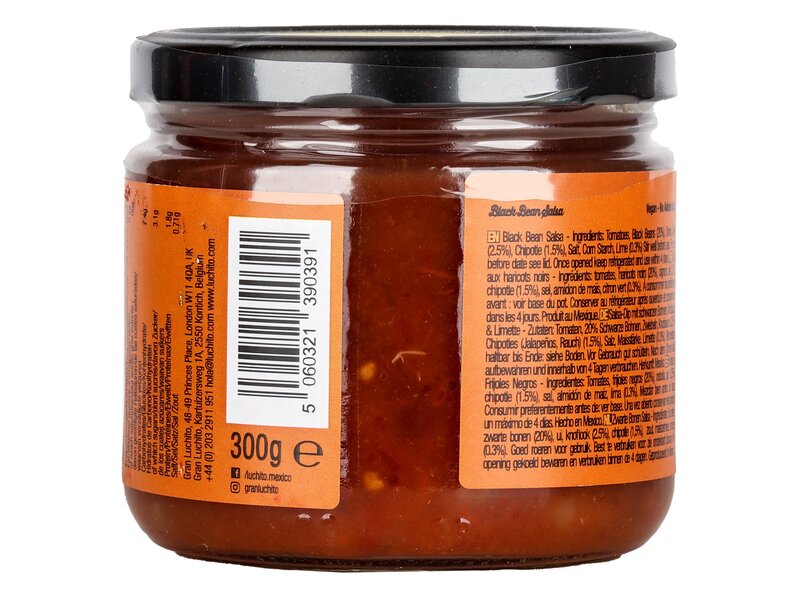 Gran Luchito Feketebabos salsa fokhagymával a lime-mal 300g