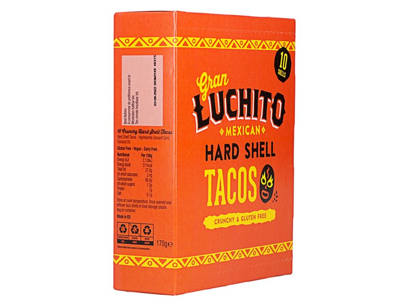 Gran Luchito Hard Shell Tacos 170g
