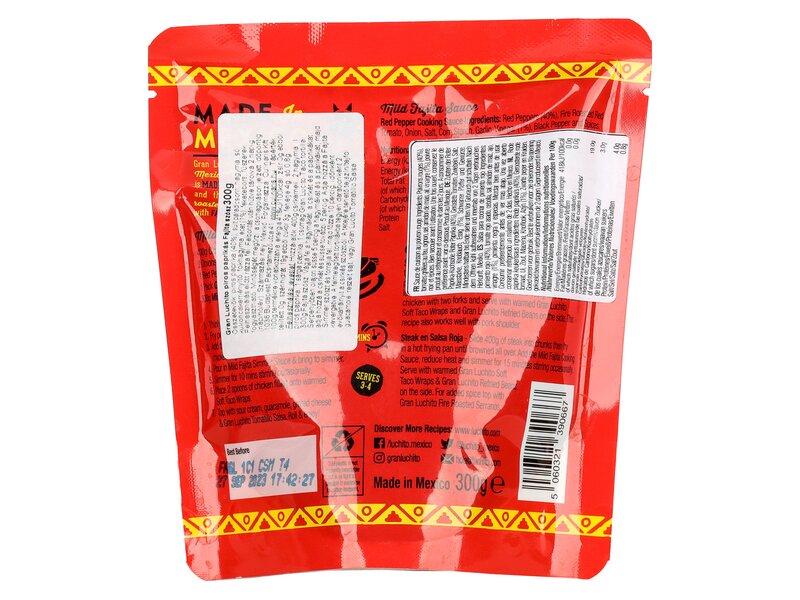 Gran Luchito piros paprikás Fajita szósz 300g