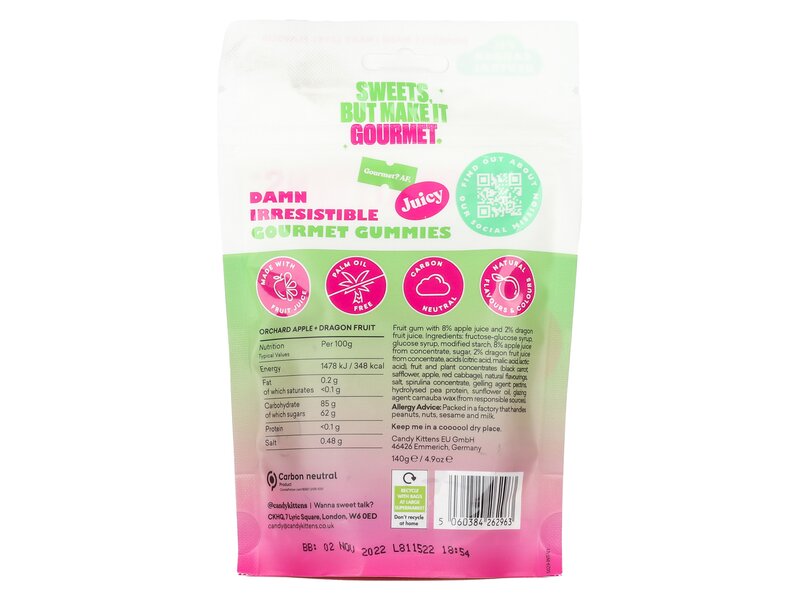 Candy Kittens Gourmies Orchard Apple + dragon fruit 140g