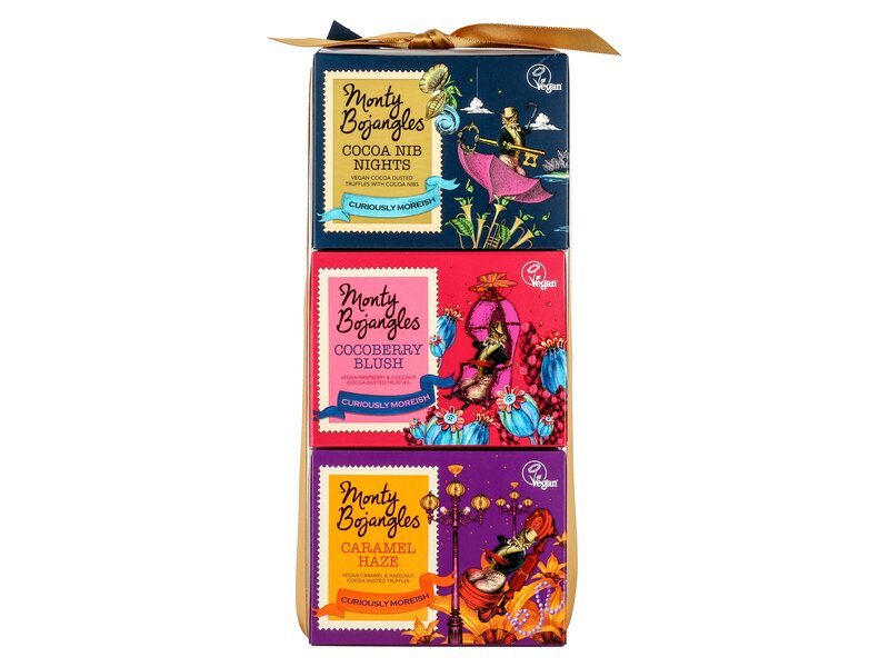 Monty Bojangles Vegan Tower 3-féle vegán trüffel díszdoboz 300g
