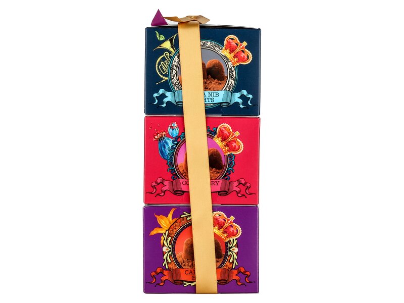 Monty Bojangles Vegan Tower 3-féle vegán trüffel díszdoboz 300g