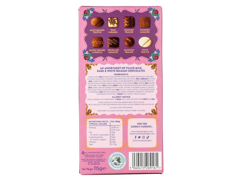 Monty Bojangles Magnificent Luxury belgian chocolates 115g