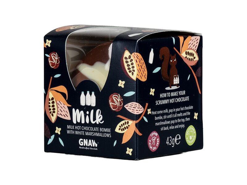 Gnaw Bombe Bliss Milk Hot Choc Bombe 43g