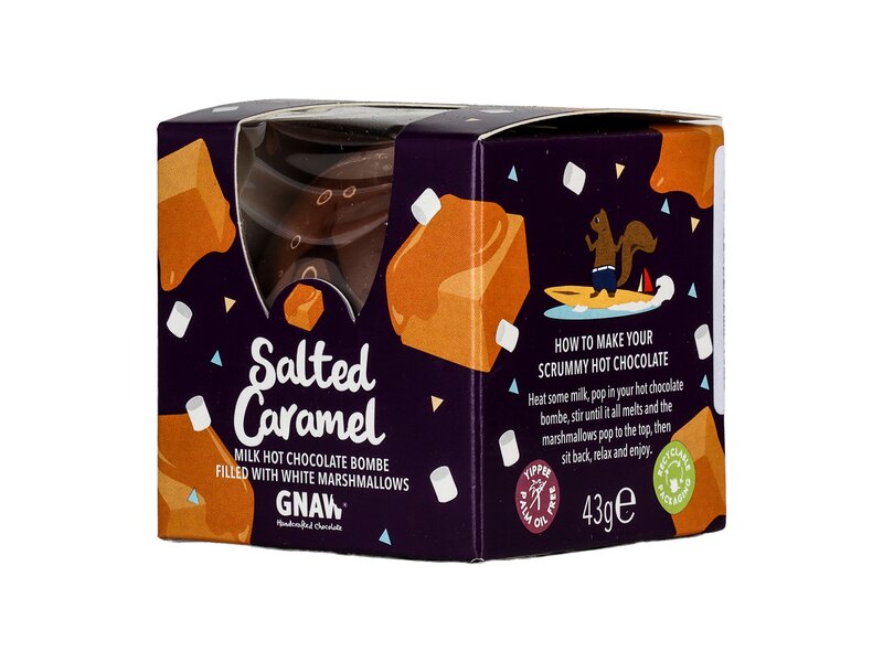 Gnaw Salted Caramel Milk Hot Choc Bombe 43g