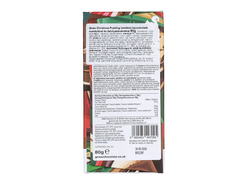 Gnaw Milk Christmas Pudding 80g