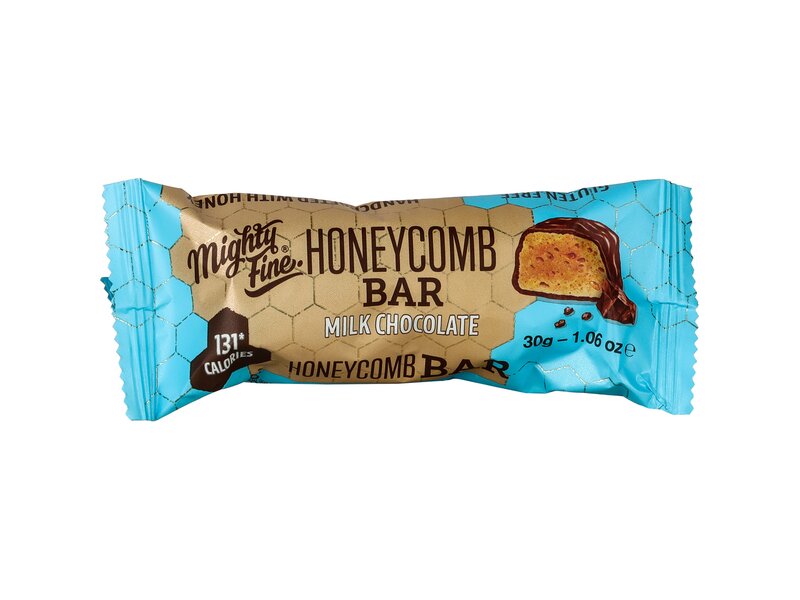 Mighty Fine Milk chocolate honeycomb bar 30g
