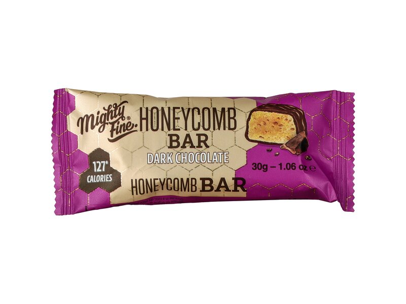 Mighty Fine Dark chocolate honeycomb bar 30g