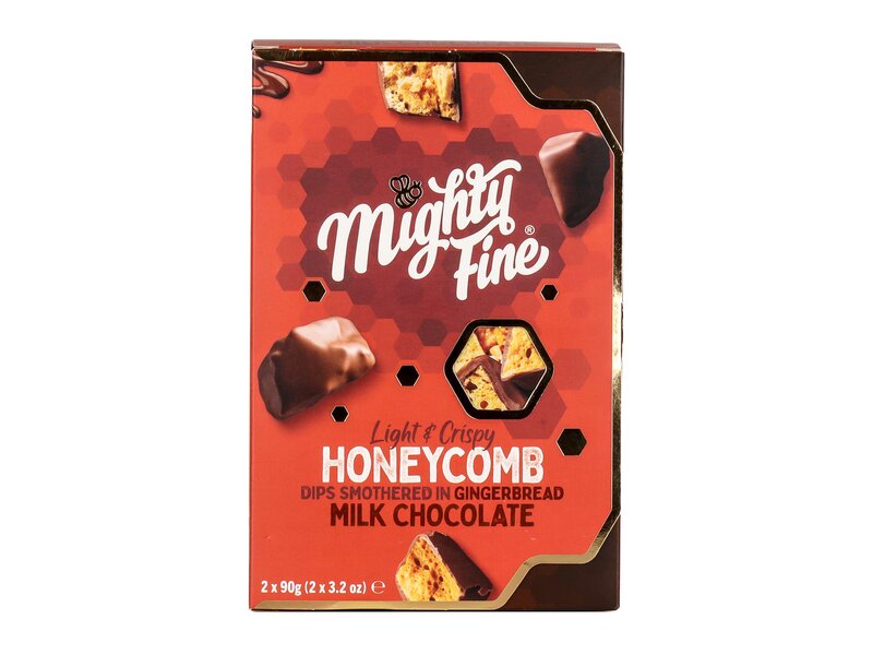 Mighty Fine Milk Chocolate Gingerbread Honeycomb Dips Gift Box 180g