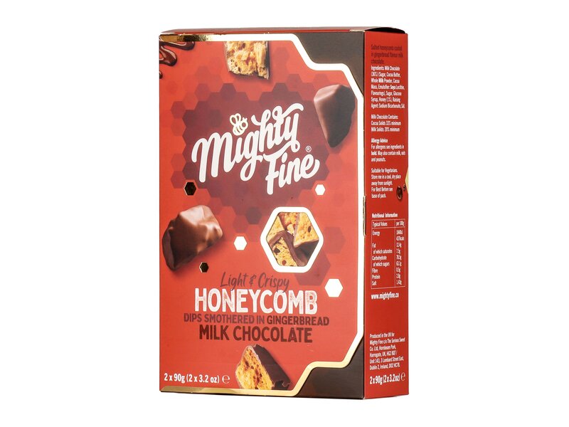 Mighty Fine Milk Chocolate Gingerbread Honeycomb Dips Gift Box 180g