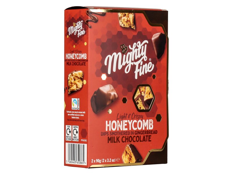 Mighty Fine Milk Chocolate Gingerbread Honeycomb Dips Gift Box 180g