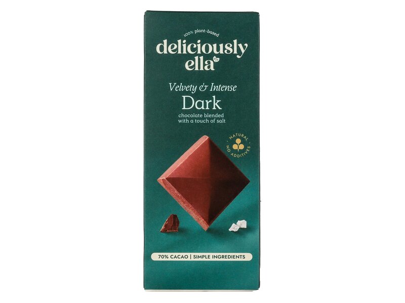 Deliciously Ella Dark Vegan Chocolate with salt 75g