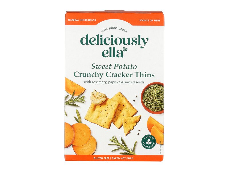 Deliciously Ella Édesburgonya alapú fűszeres kréker keksz 100g