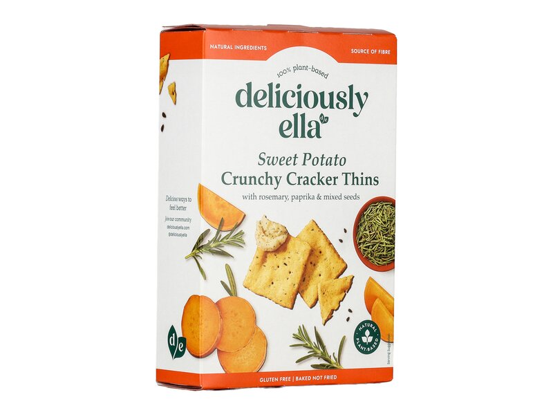 Deliciously Ella Édesburgonya alapú fűszeres kréker keksz 100g