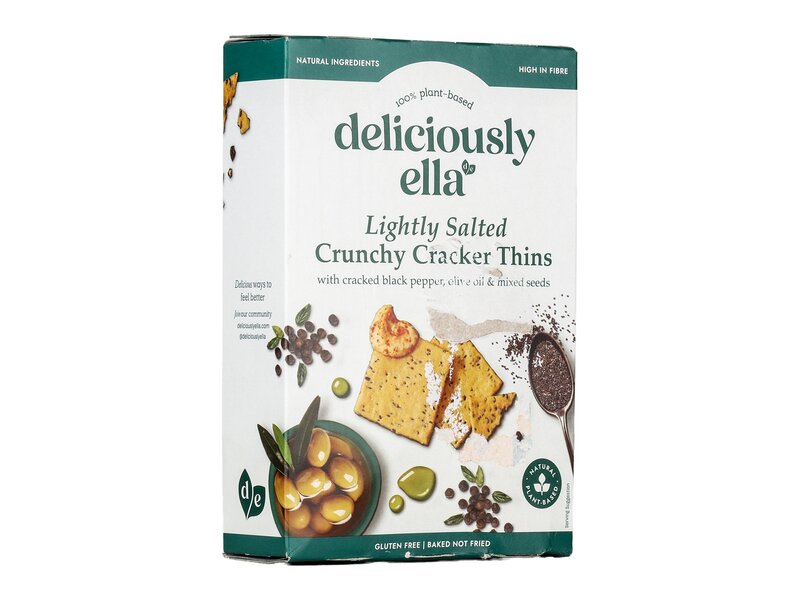 Deliciously Ella Vegán kréker keksz olívaolajjal, tengeri sóval, borssal és magvakkal 100g