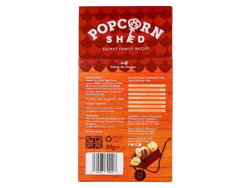 Popcorn Shed Pecan Pie popcorn 80g