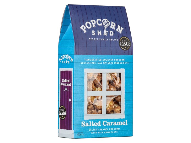 Popcorn Shed Salted Caramel Popcorn with milk chocolate 80g