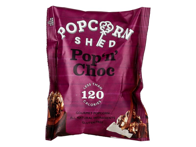 Popcorn Shed Pop'N'Choc Chocolate Caramel Popcorn with milk chocolate 24g