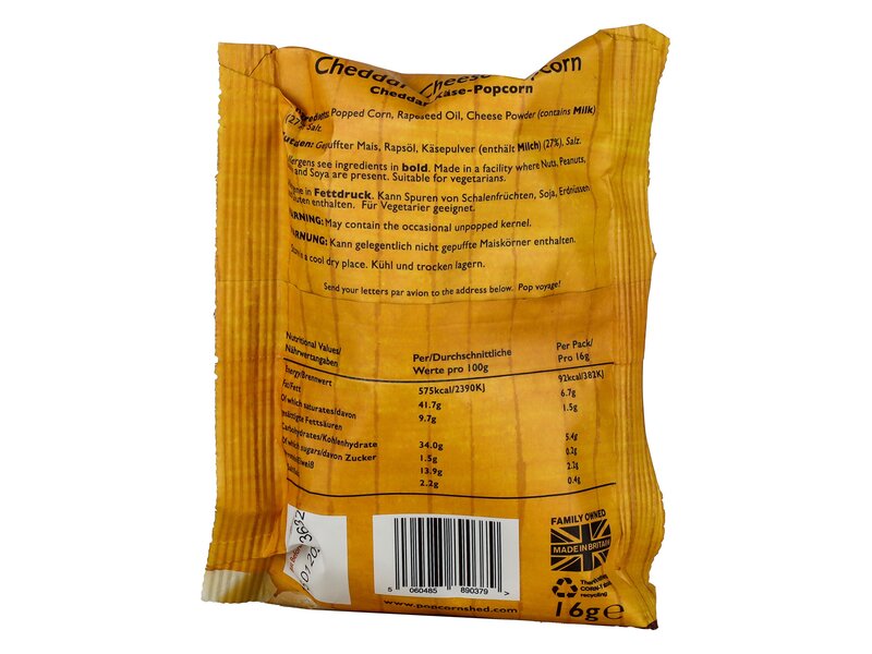 Popcorn Shed Say Cheese 16g