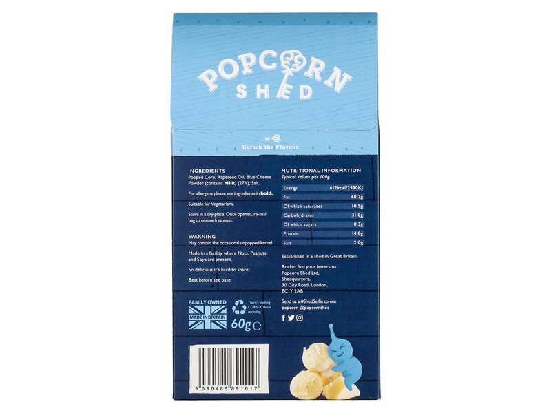 Popcorn Shed Blue Cheese 60g