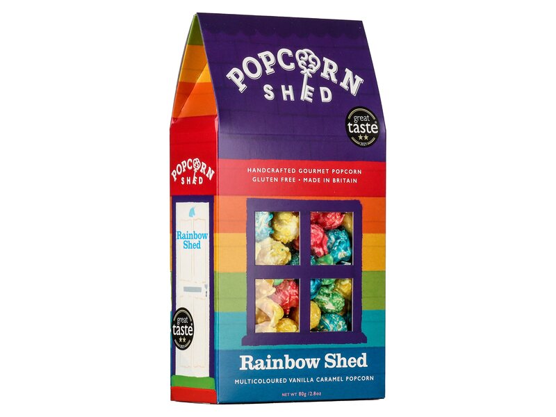 Popcorn Shed Rainbow Multicoloured Vanilla Caramel Popcorn 80g