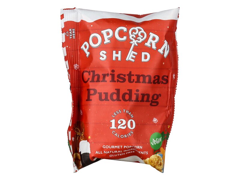 Popcorn Shed Karácsonyi Puding Ízesítésű Popcorn 24g