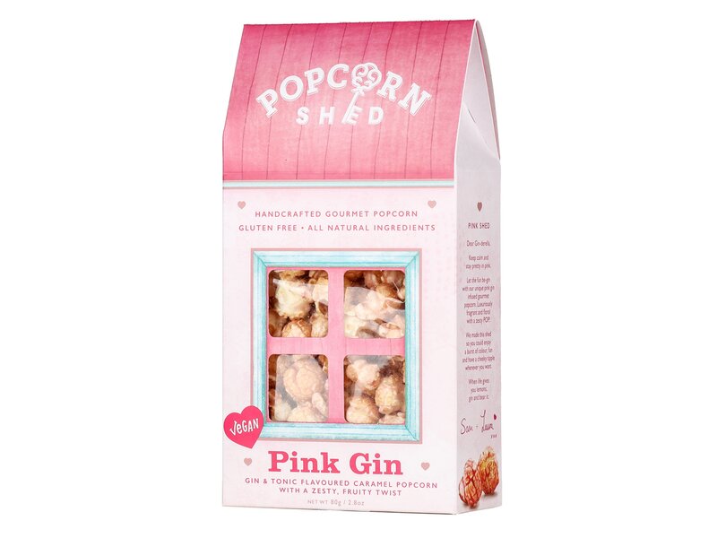 Popcorn Shed Pink Gin ízesítésű popcorn 80g