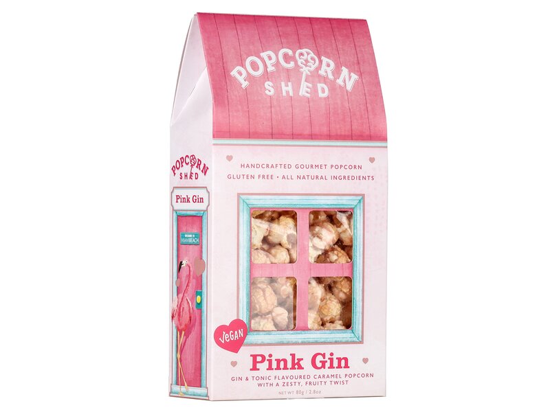 Popcorn Shed Pink Gin ízesítésű popcorn 80g