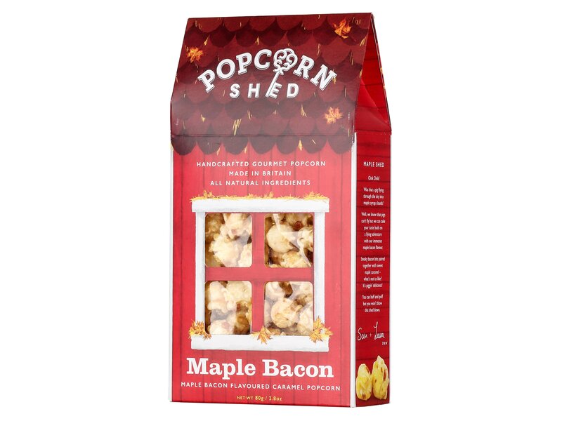 Popcorn Shed Juharszirupos bacon ízesítésű popcorn 80g