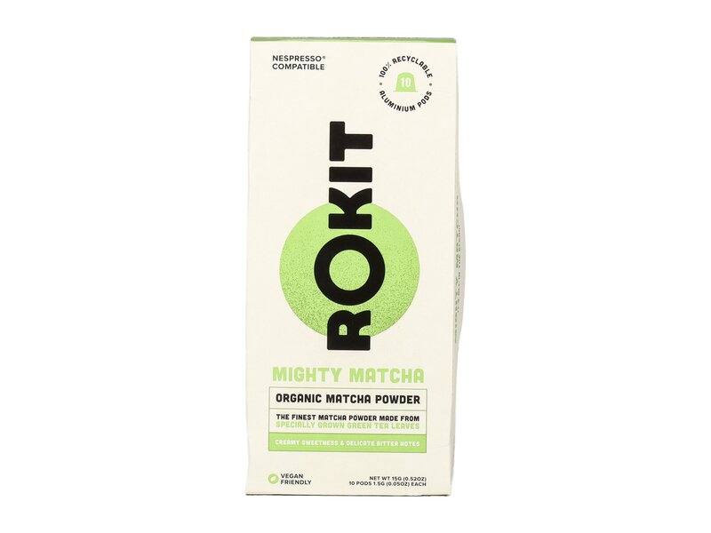 Rokit Mighty Matcha Bio zöldtea por Nescafé kompatibilis kapszulában 10db 15g